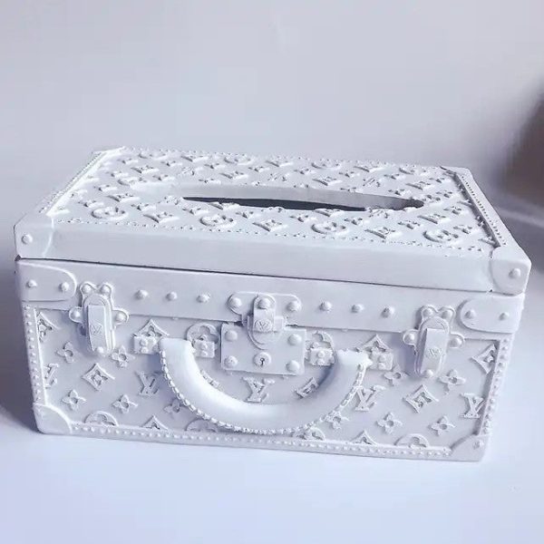 LV Monogram Tissue Box (white)
